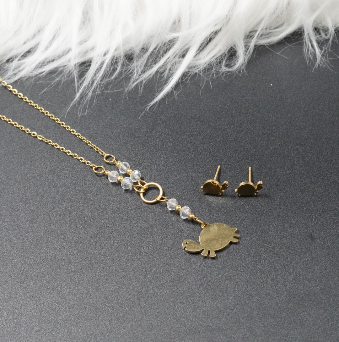 Miniatura 3 de JUEGUITO CORBATIN MURANO TORTUGA BLANCA